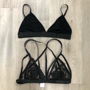 SOLD: Lace & Mesh Bralettes